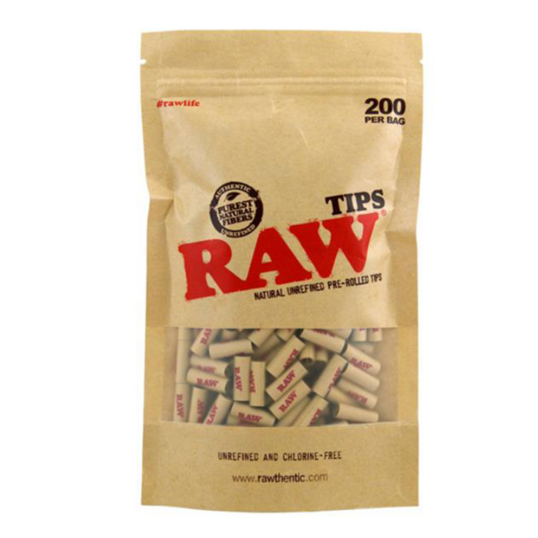 RAW - Filter Tips Prerolled, 200er Tüte