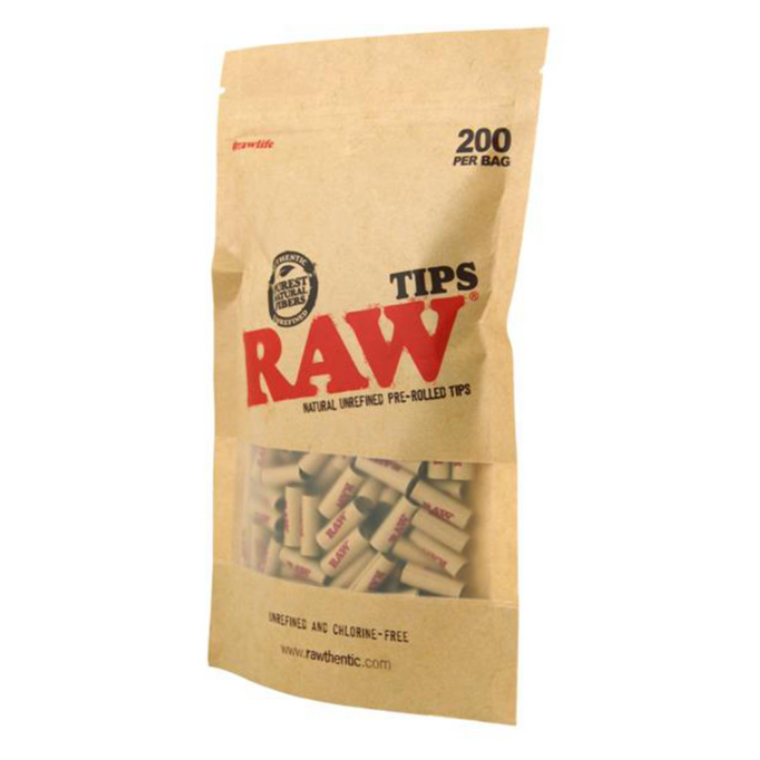 RAW - Filter Tips Prerolled, 200er Tüte