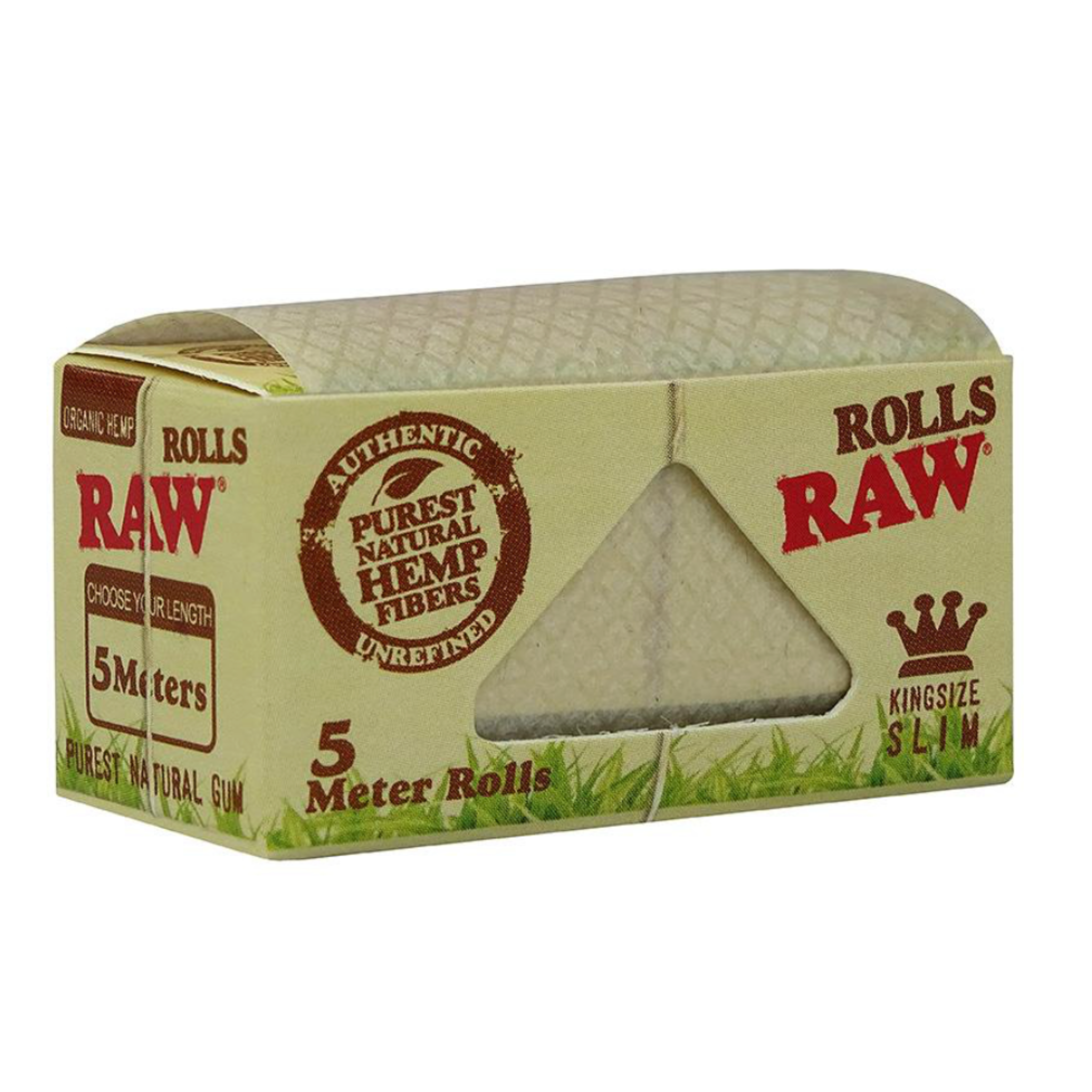 RAW Rolls Organic Hemp, 24 Rolls je 5 Meter